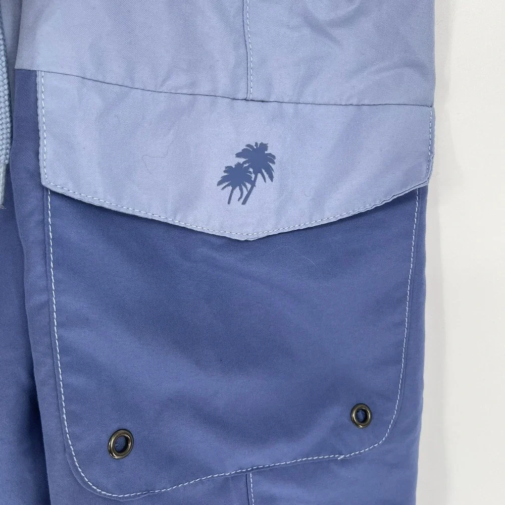 Trunks Surf & Swim Co Men's Blue Colorblock Board Shorts Size‎ XL